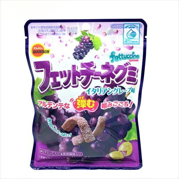 Bourbon Fettuccine Gummy grape 50g / kuminen rypäleen maku