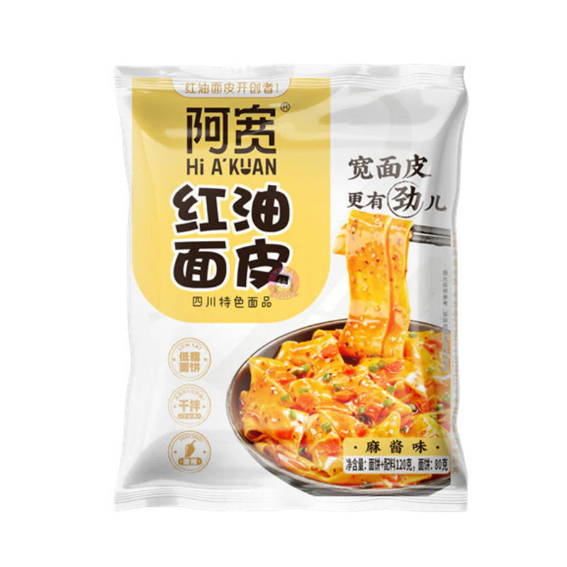 AK Sichuan mianpi instant broad noodle sesame paste flavor 115g / leveä nuudeli seesamitahna maku
