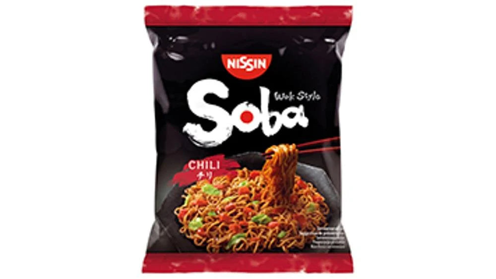 Nissin instant soba nuudelit chili 110g