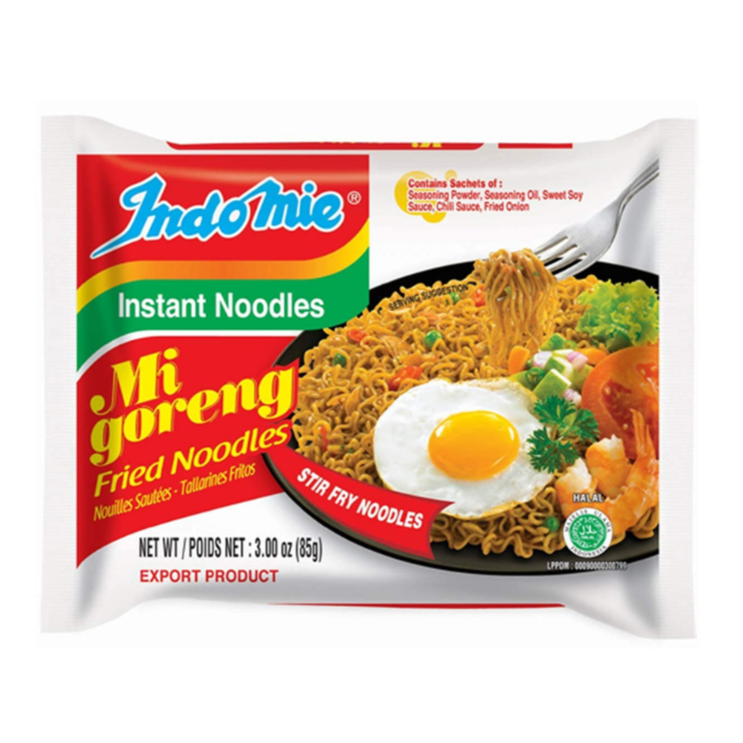 Indomie-pikanuudelit Mi Goreng -paistettavat nuudelit 80g