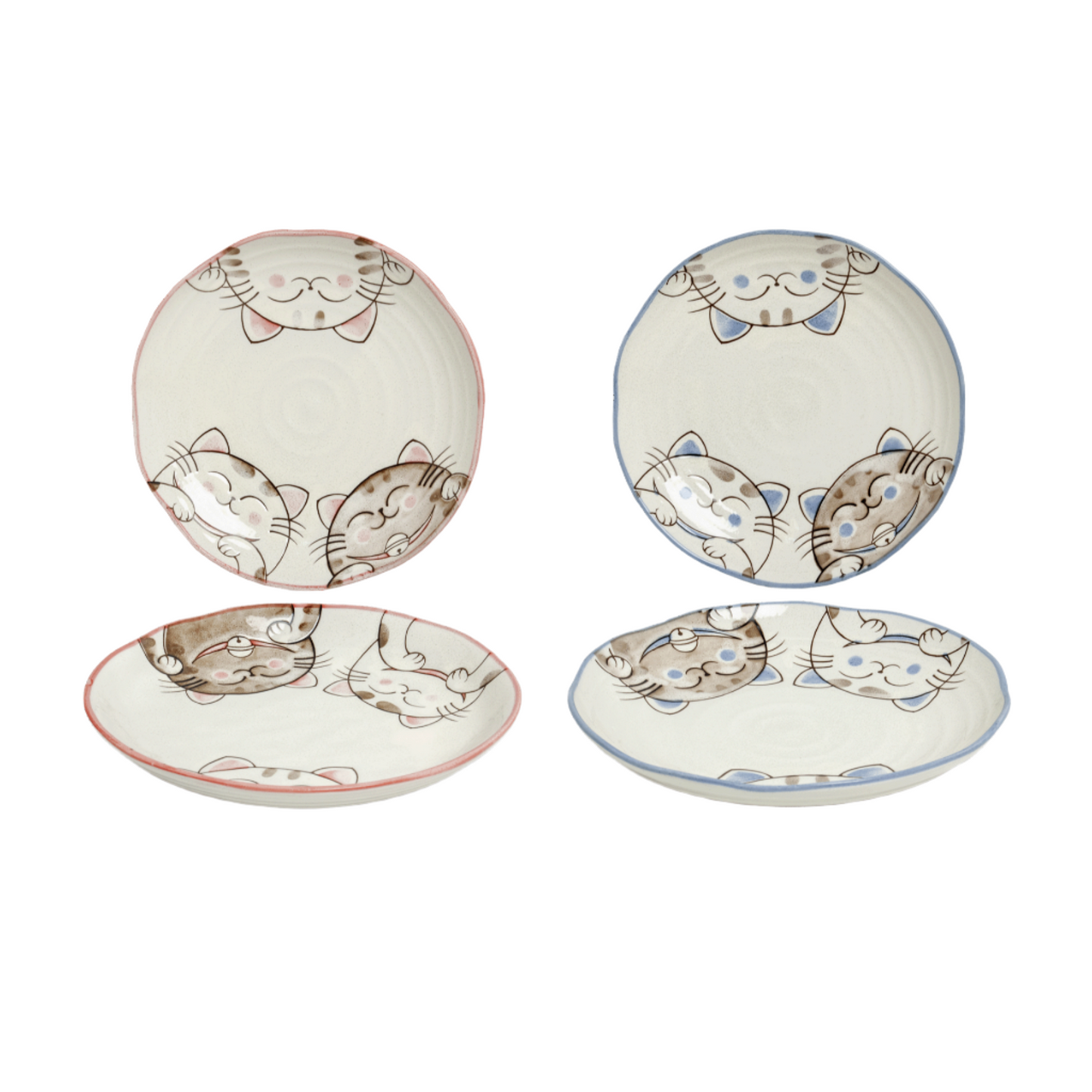 Plate, three cats D22.5 cm | H3.5 cm