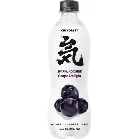 Genki Forest sparkling water grape delight 480ml / kivennäisvesi rypäleen maku