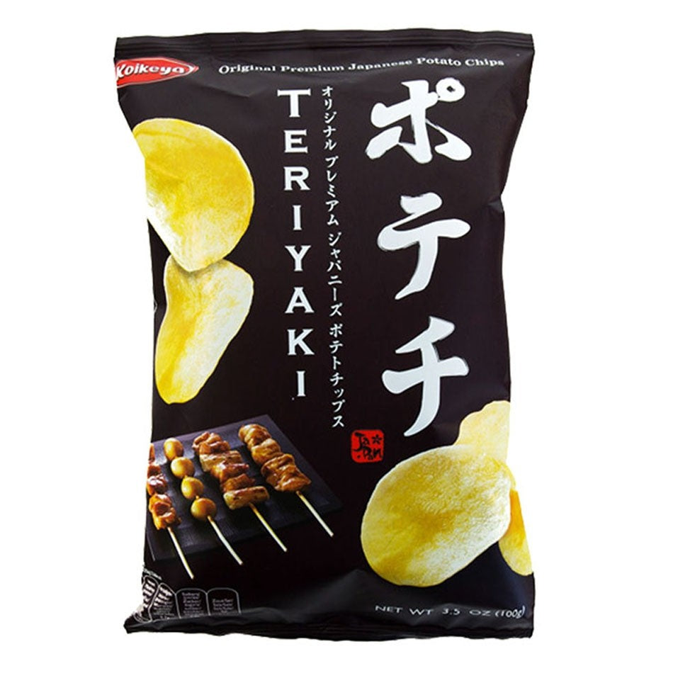 Koikeya potato chips teriyaki flavor 100g / Perunalastut Teriyaki Maku