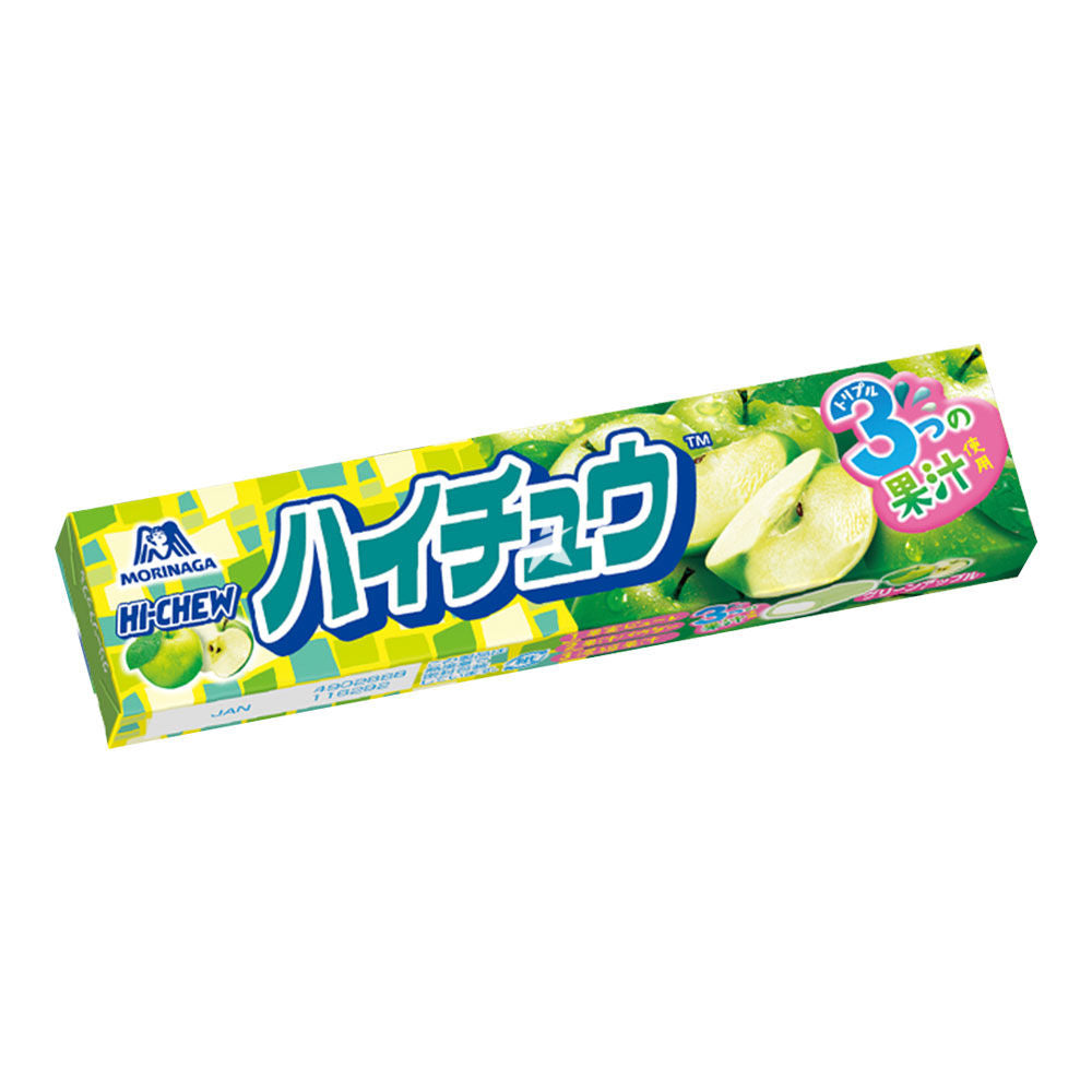 Morinaga Hi-Chew soft candy green apple 55.2g / pehmeä karkki vihreä omena