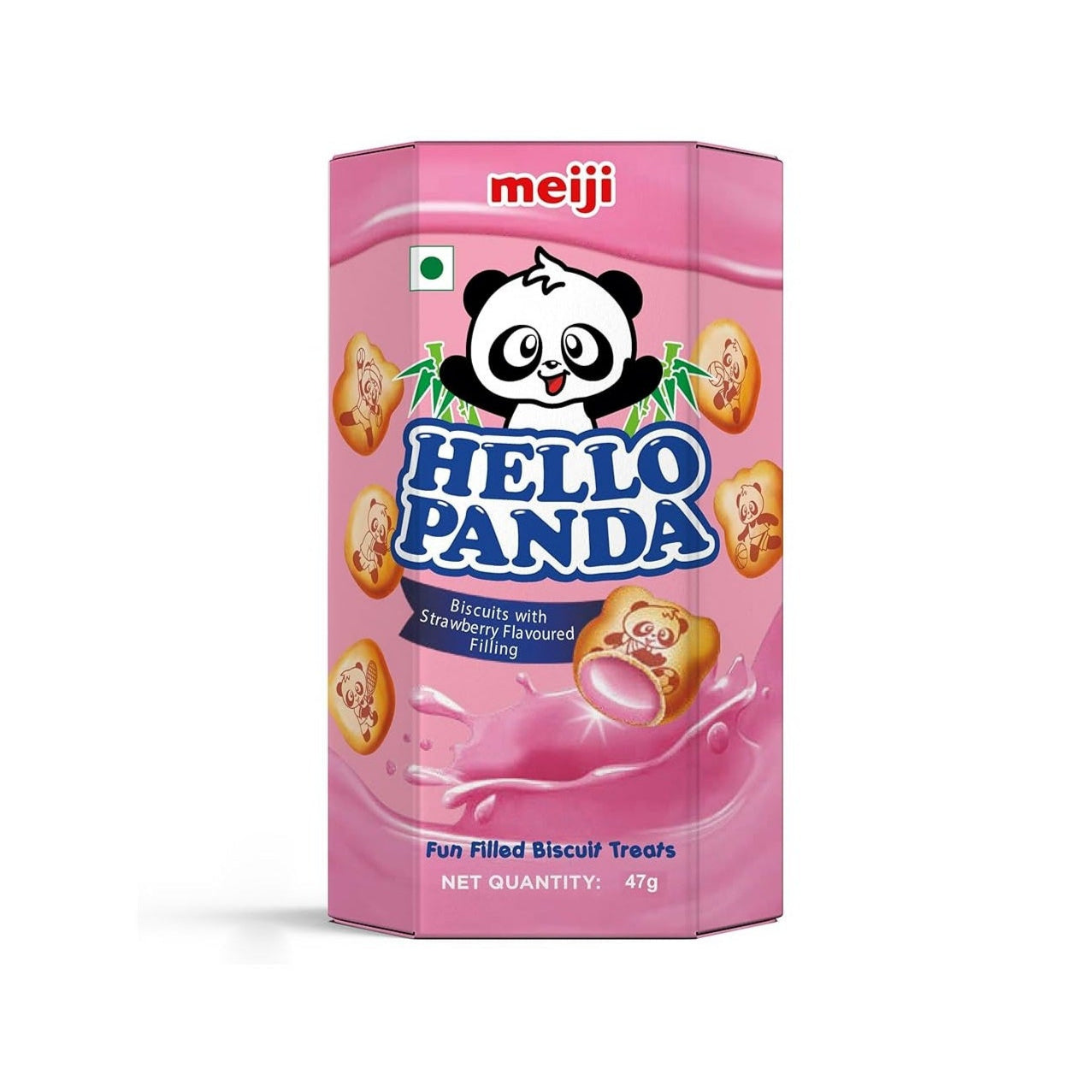 Meiji Hello Panda biscuits strawberry filling 50g