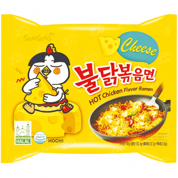 Samyang Buldak Cheese hot chicken flavor ramen 140g / juustomausteinen kanan maku