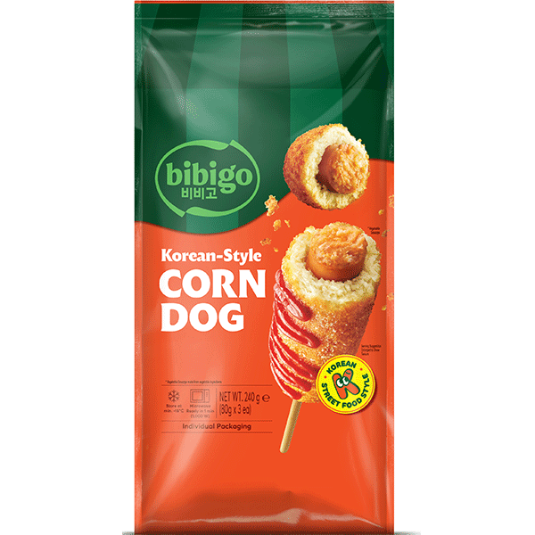 Bibigo Korean-style corn dog 240g / korealainen tyyli corn dog