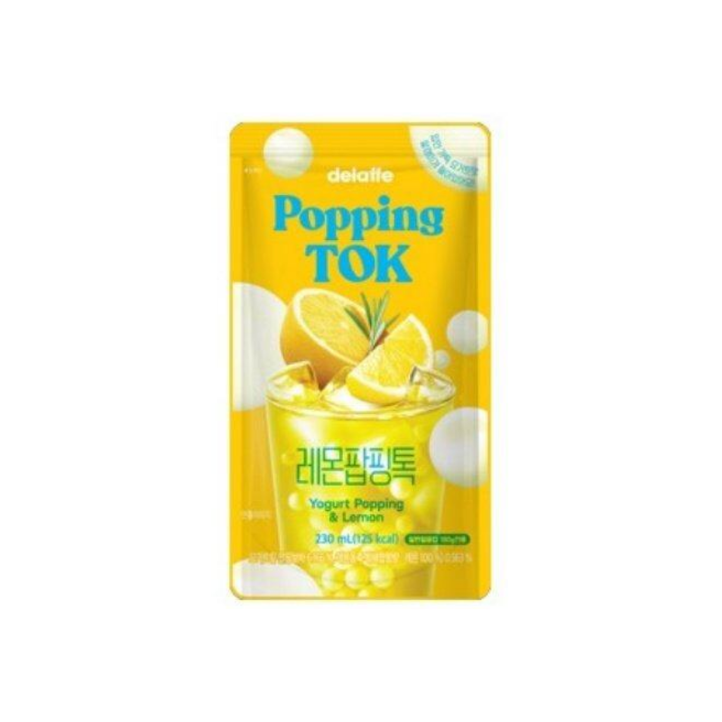 Delaffe lemon popping tok 230ml / sitruuna popping tok