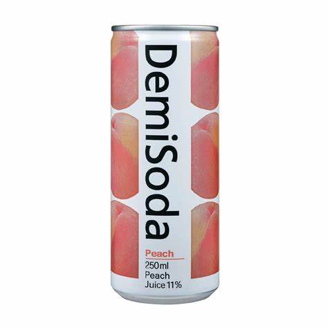 Demisoda peach flavor 250ml