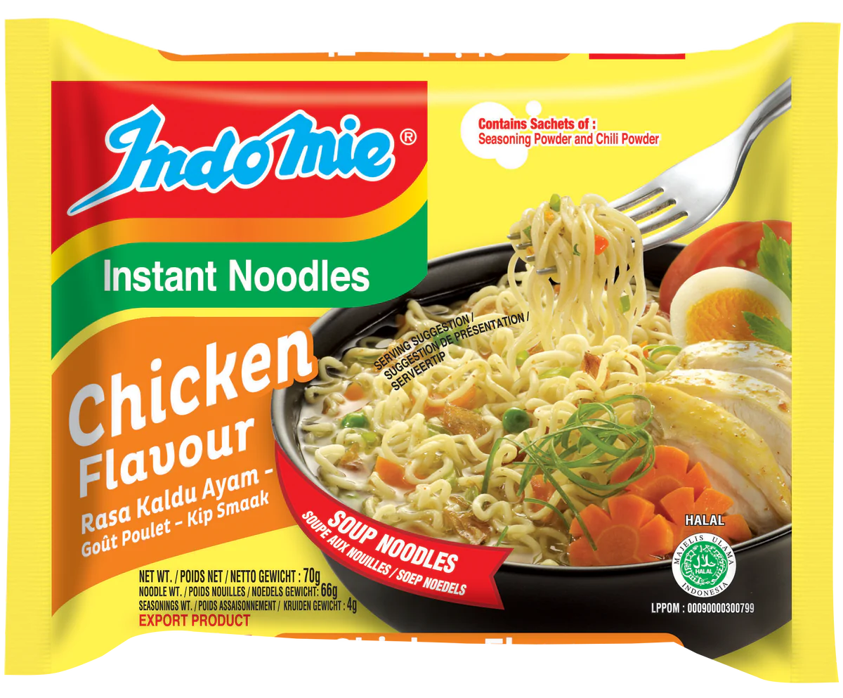 Indomie instant noodles chicken flavor 70g