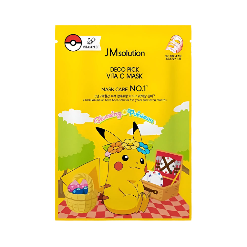 JMSolution Deco Pick Vita C mask Pikachu pc / Kasvonaamio