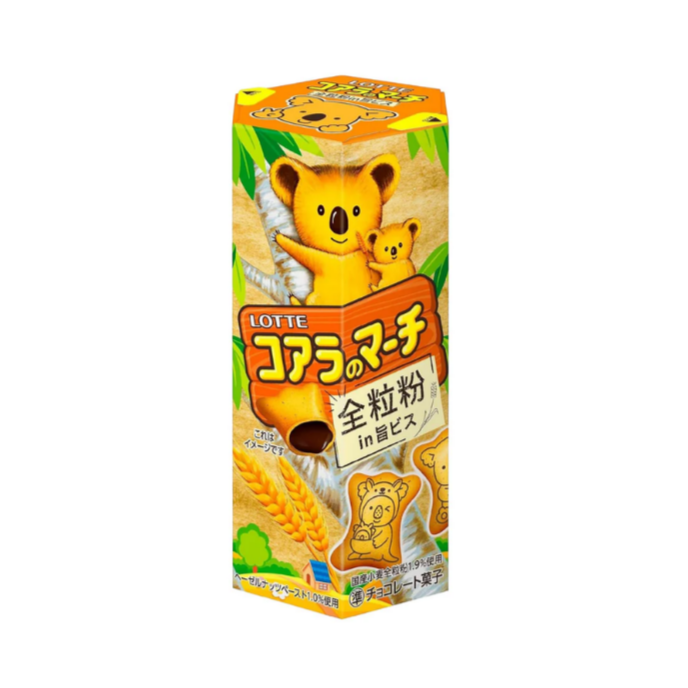 Lotte bear-shaped cereal box on a white background