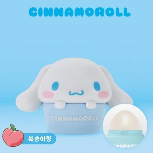 Measty Sanrio lip balm Cinnamoroll peach scent 8g / huulirasva persikan tuoksu
