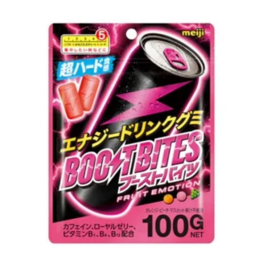 Meiji Boost Bites Hard Gummy Fruit Flavor 100g