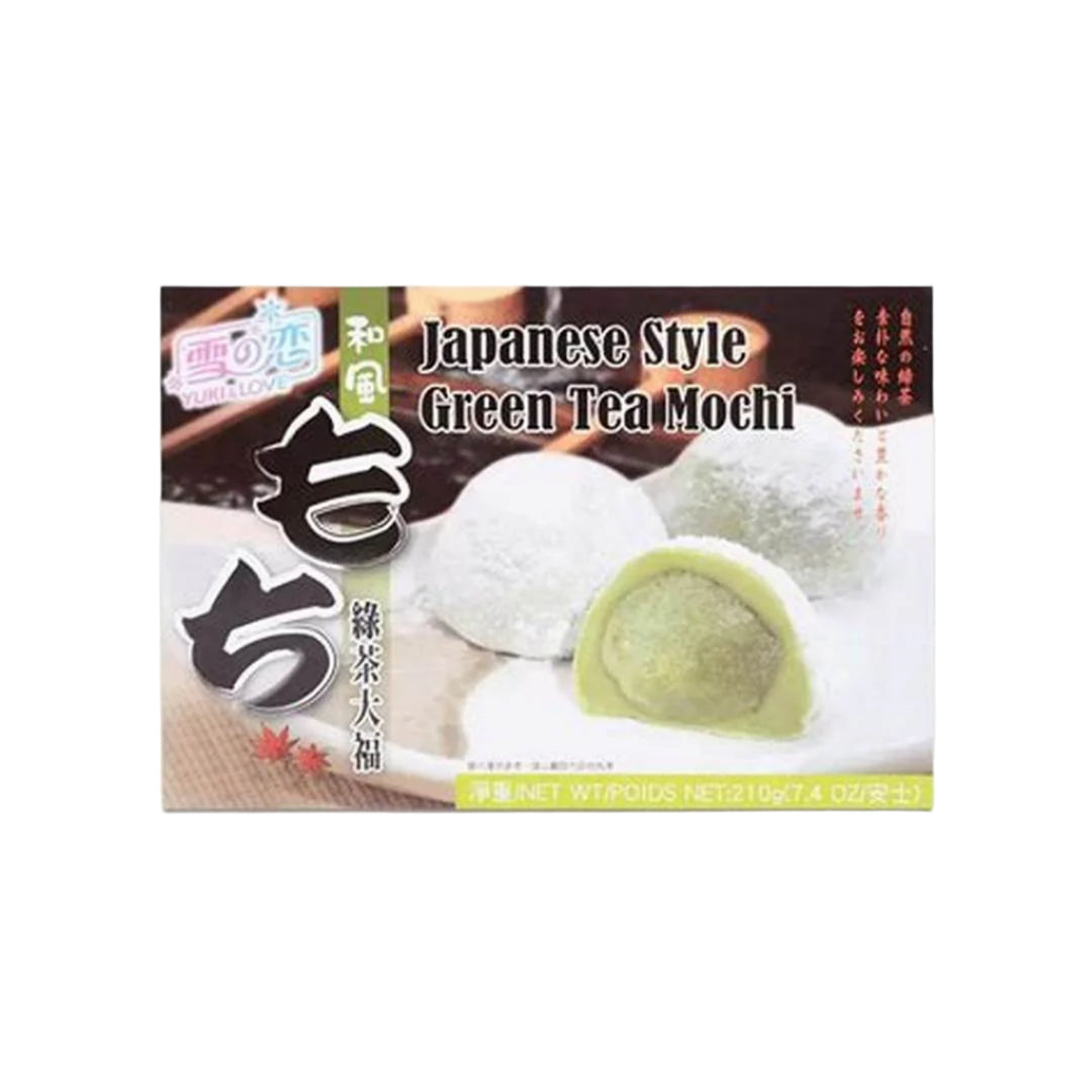Yuki Love Japanese style green tea mochi 210g / vihreä tee mochi