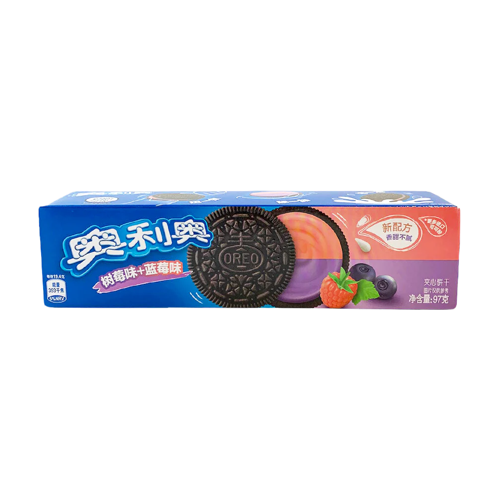 Oreo sandwich cookies raspberry blueberry 97g