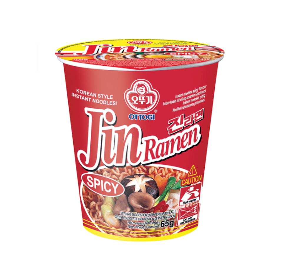 Ottogi Jin Ramen cup nuudelimausteinen 65g