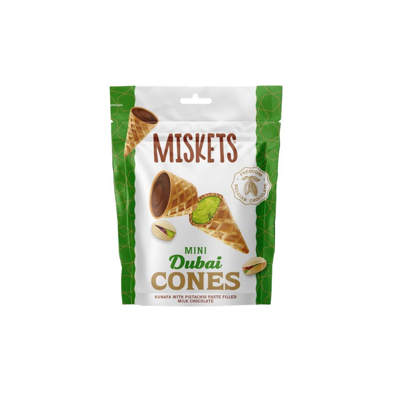 Miskets cornet milk chocolate Dubai style 50g