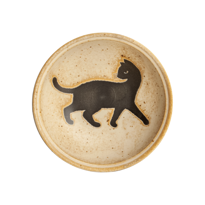 Bowl, black cat 13.8x4.1cm