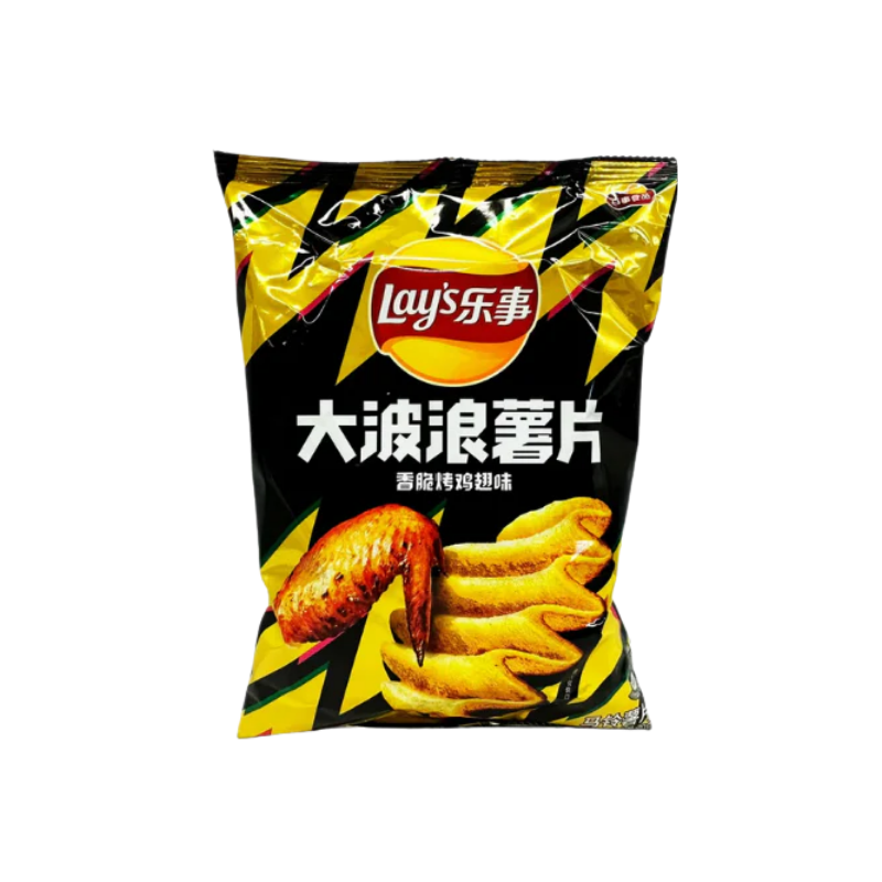 Lays potato chip big wave chicken wings 70g / perunalastuja kanansiipien maku