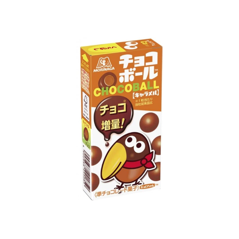 Morinaga choco ball caramel 25g / suklaapallo-karamelli