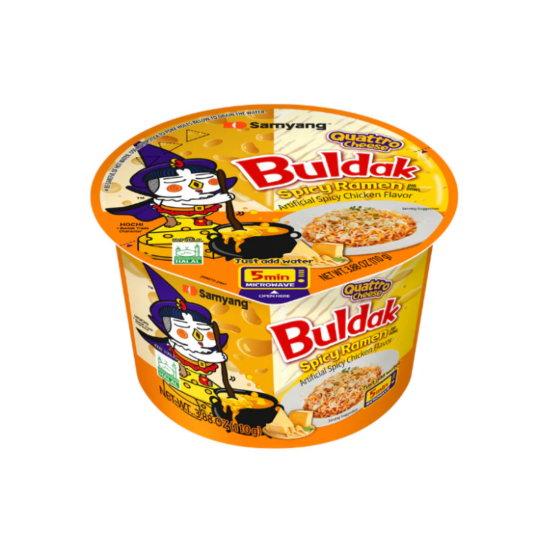 Samyang Buldak ramen big bowl quattro cheese 110g / quattro-juusto