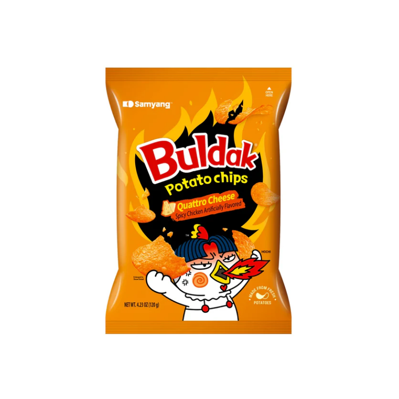 Samyang Buldak potato chips cheese flavor 55g / perunalastuja juuston maku