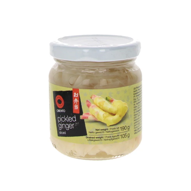 Obento viipaloitu sushi-inkivääri valkoinen 190g