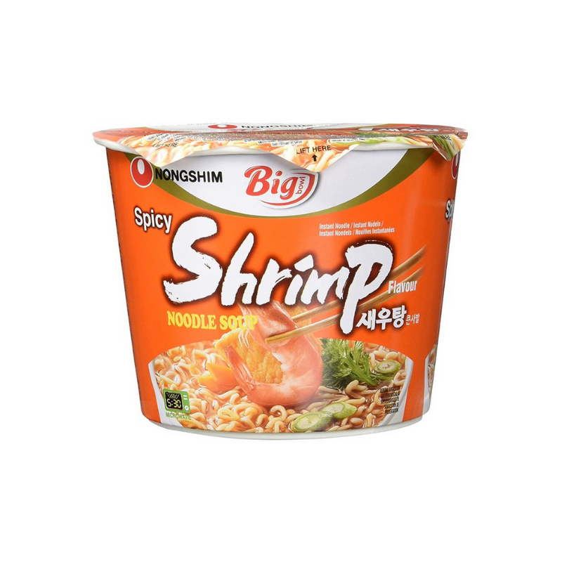 Nongshim Spicy Shrimp Big Bowl pikanuudelikeitto 115g