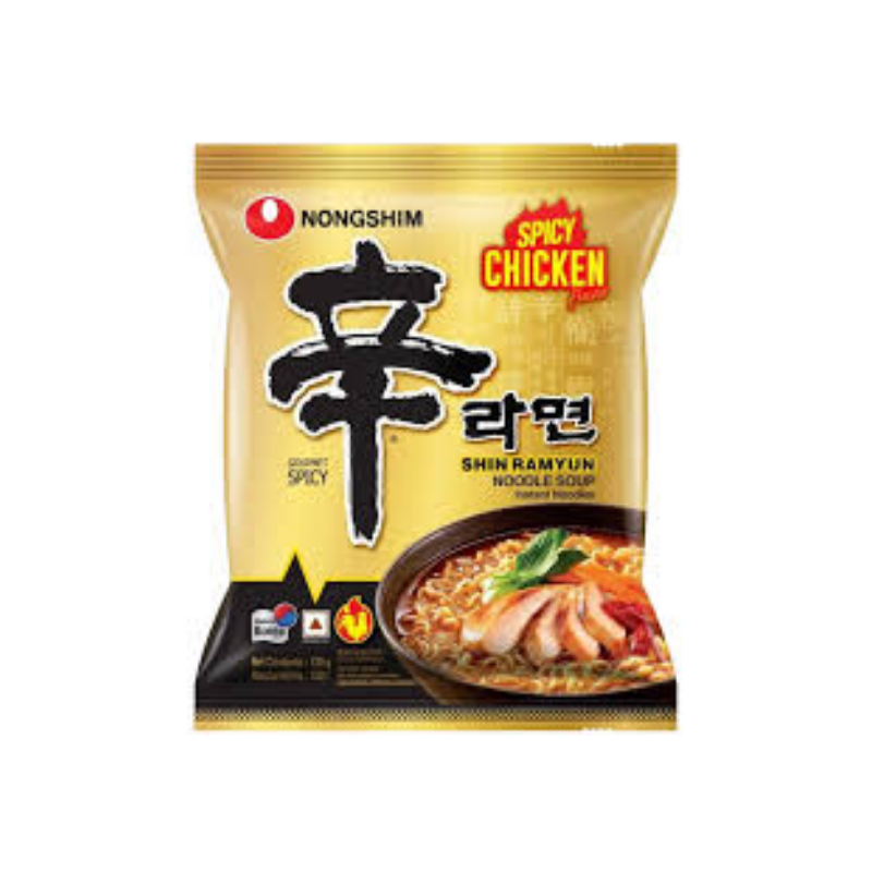 Nongshim Shin ramyun pikanuudelikeitto mausteinen kana 120g