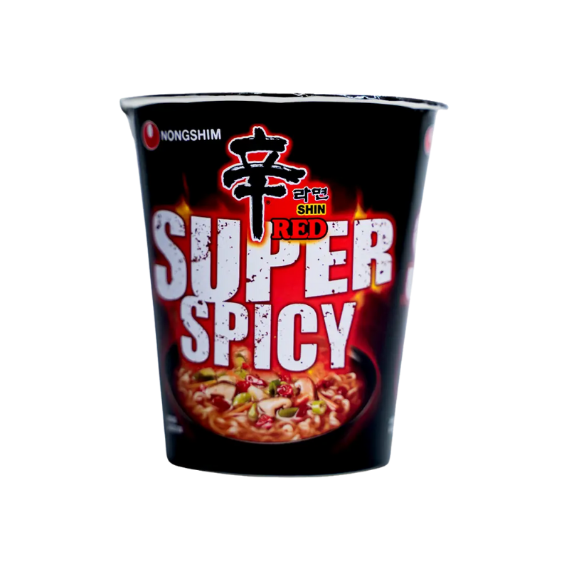 Nongshim Shin Red Cup pikanuudelikeitto Supermausteinen 68g