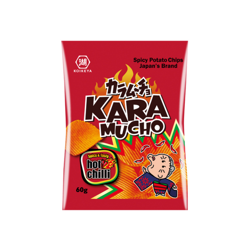 Koikeya karamucho perunalastut kuuma chili ridge leikkaus 60g
