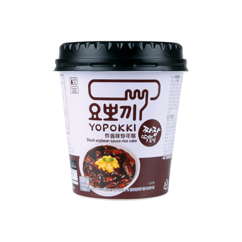Yopokki Topokki jjajang musta soijapapu riisikakkukuppi 120g