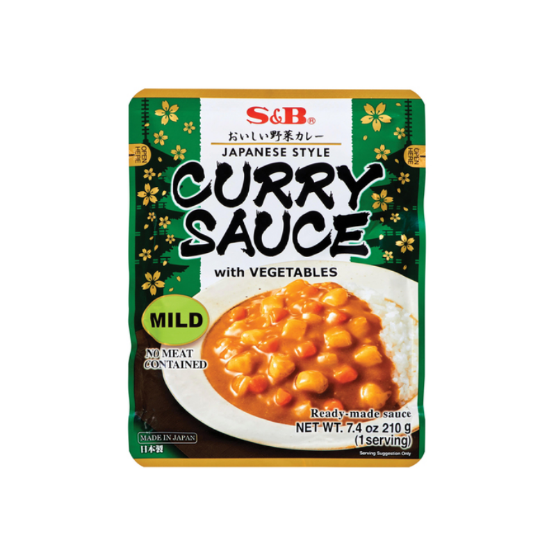 S&B curry sauce with vegetables mild 210g