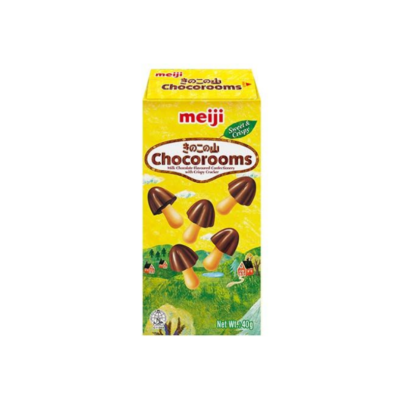 Meiji chocorooms chocolate biscuits 40g / suklaakeksit