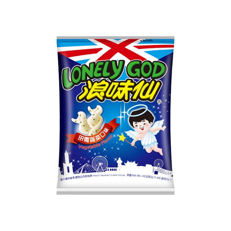 Want Want Lonely God potato twist vegetable flavor 42g / perunakierre kasvismakuinen