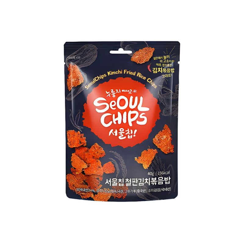 SeoulChips kimchi paistettuja riisilastuja 40g