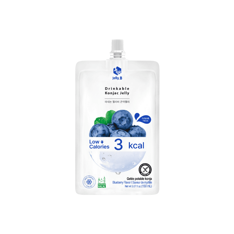 Jelly B konjac jelly blueberry 150ml / konjac-hyytelö mustikka