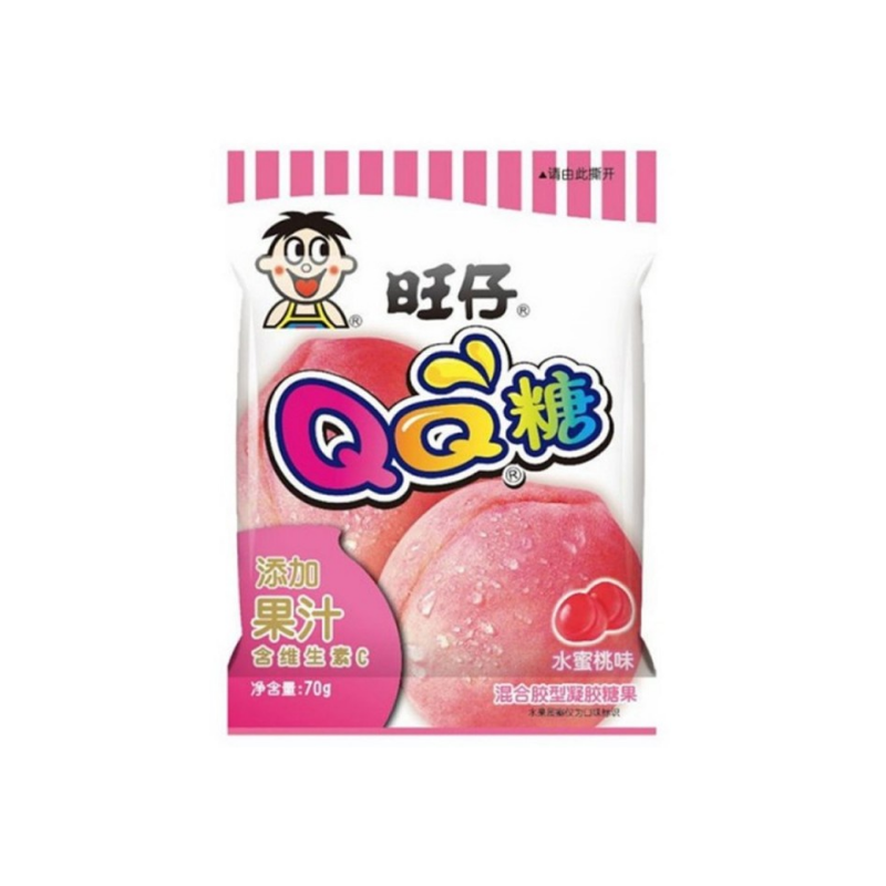 Want Want QQ kuminen makeinen persikkamaku 70g
