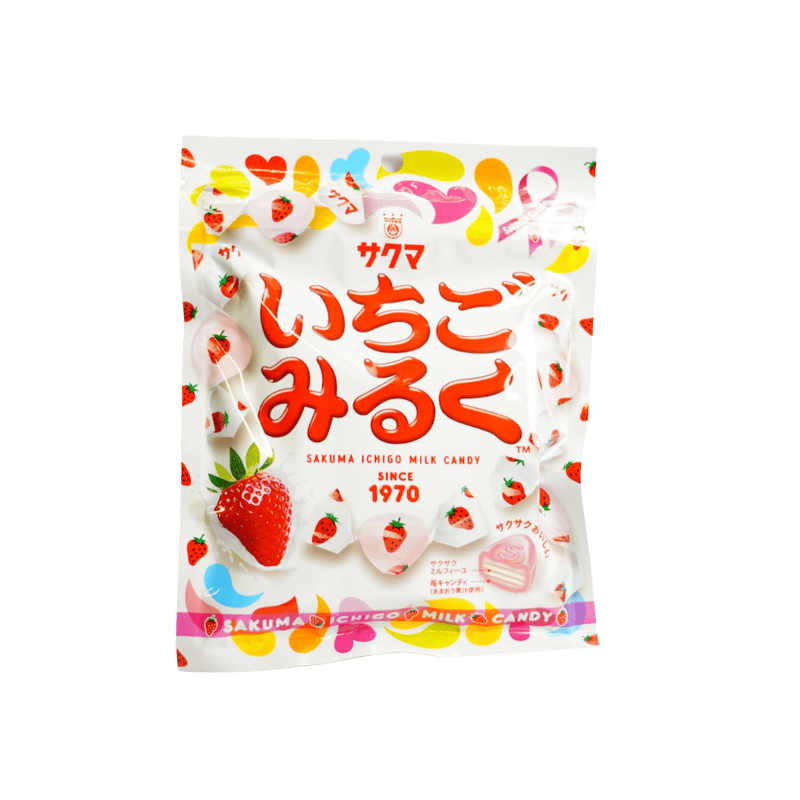 Sakuma ichigo milk candy 83g / mansikka maitokarkkia