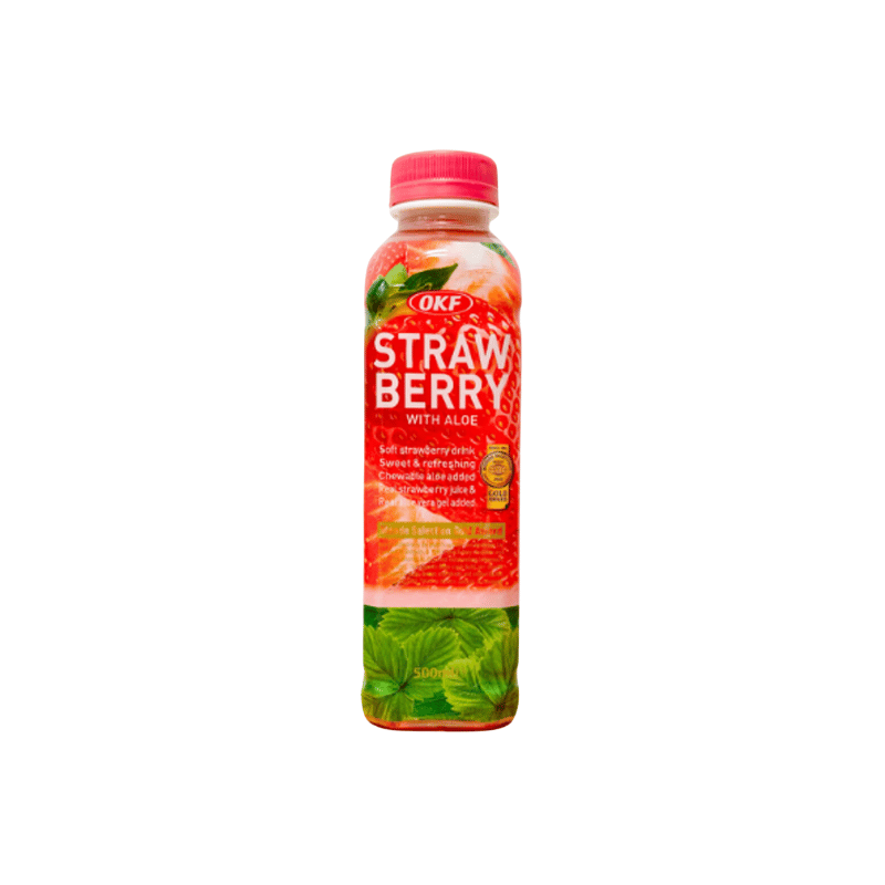 OKF strawberry drink with aloe 500ml