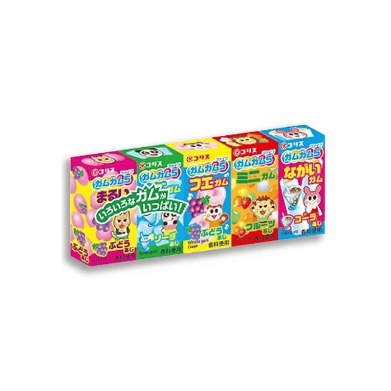 Coris gum-gum assorted 5pk 37g / sekalainen purukumi
