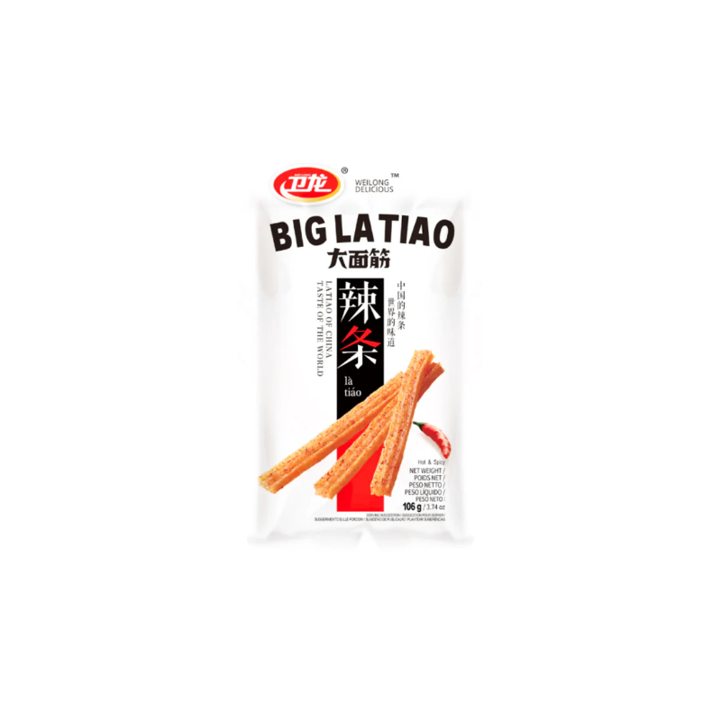 Wei Long Latiao soybean snack hot and spicy 106g