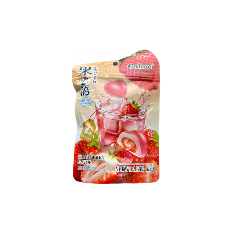 Cokoc filled gummies strawberry flavor 60g