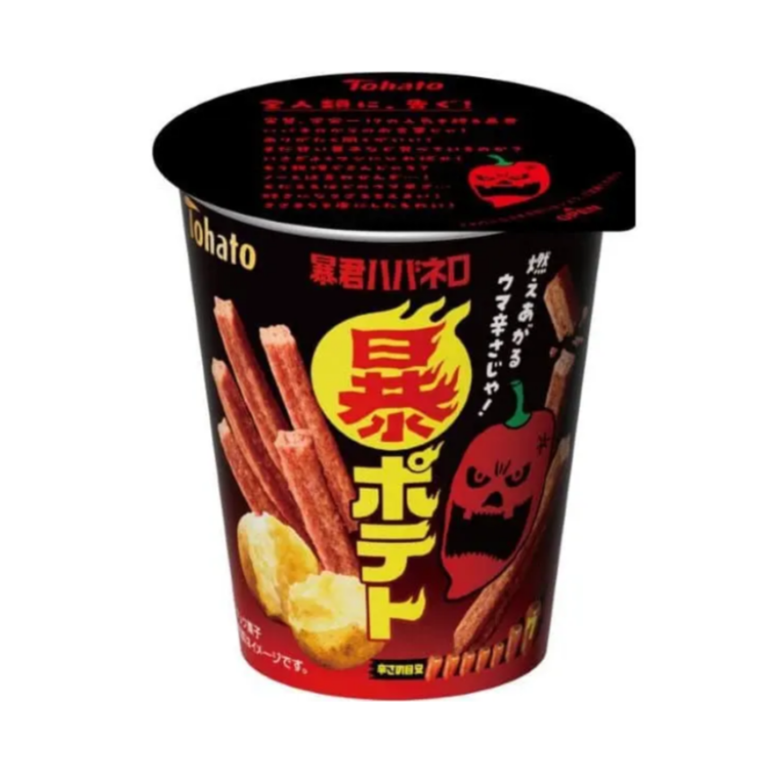 Tohato Tyrant Habanero Spicy Potato Ring Snack 30g