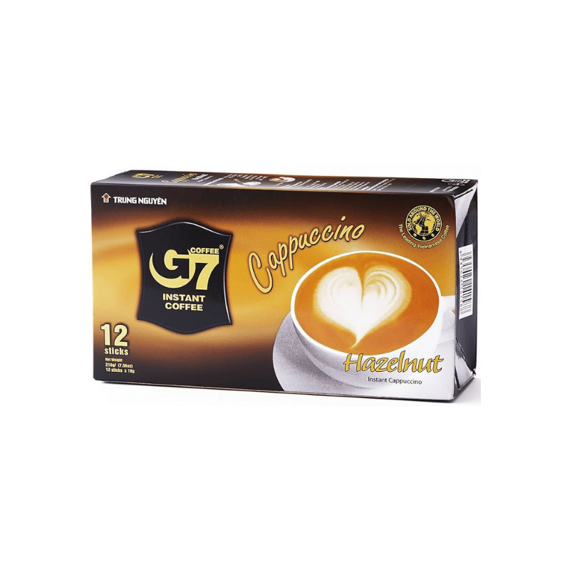 Trung Nguyen G7 instant cappuccino hazelnut 12p 216g