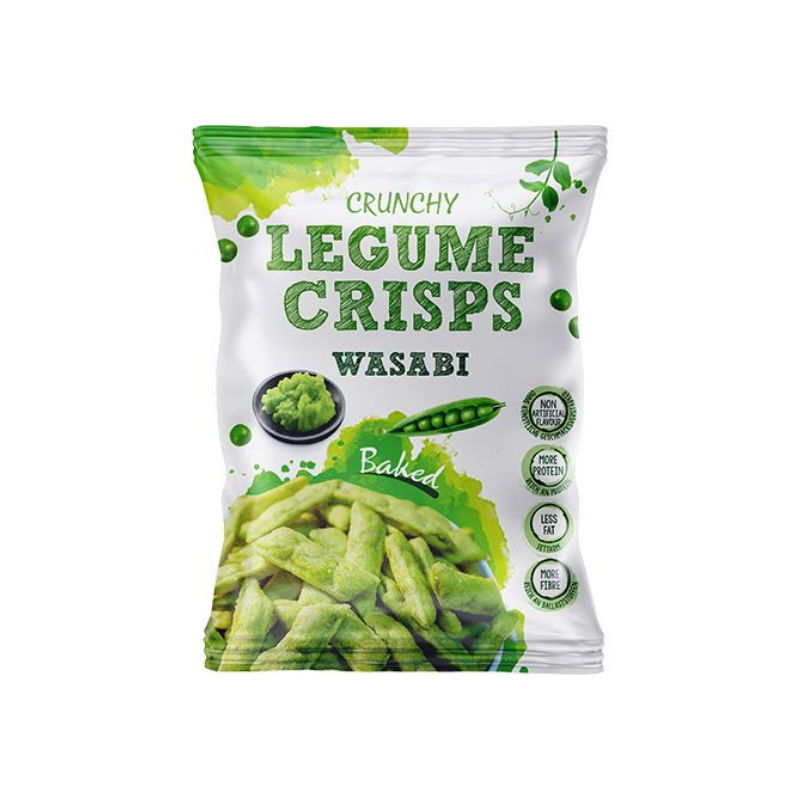Want Want Legume crisps wasabi 85g / Palkokasvien sipsit wasabi
