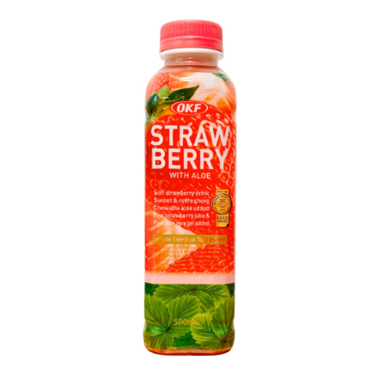OKF strawberry drink with aloe 500ml