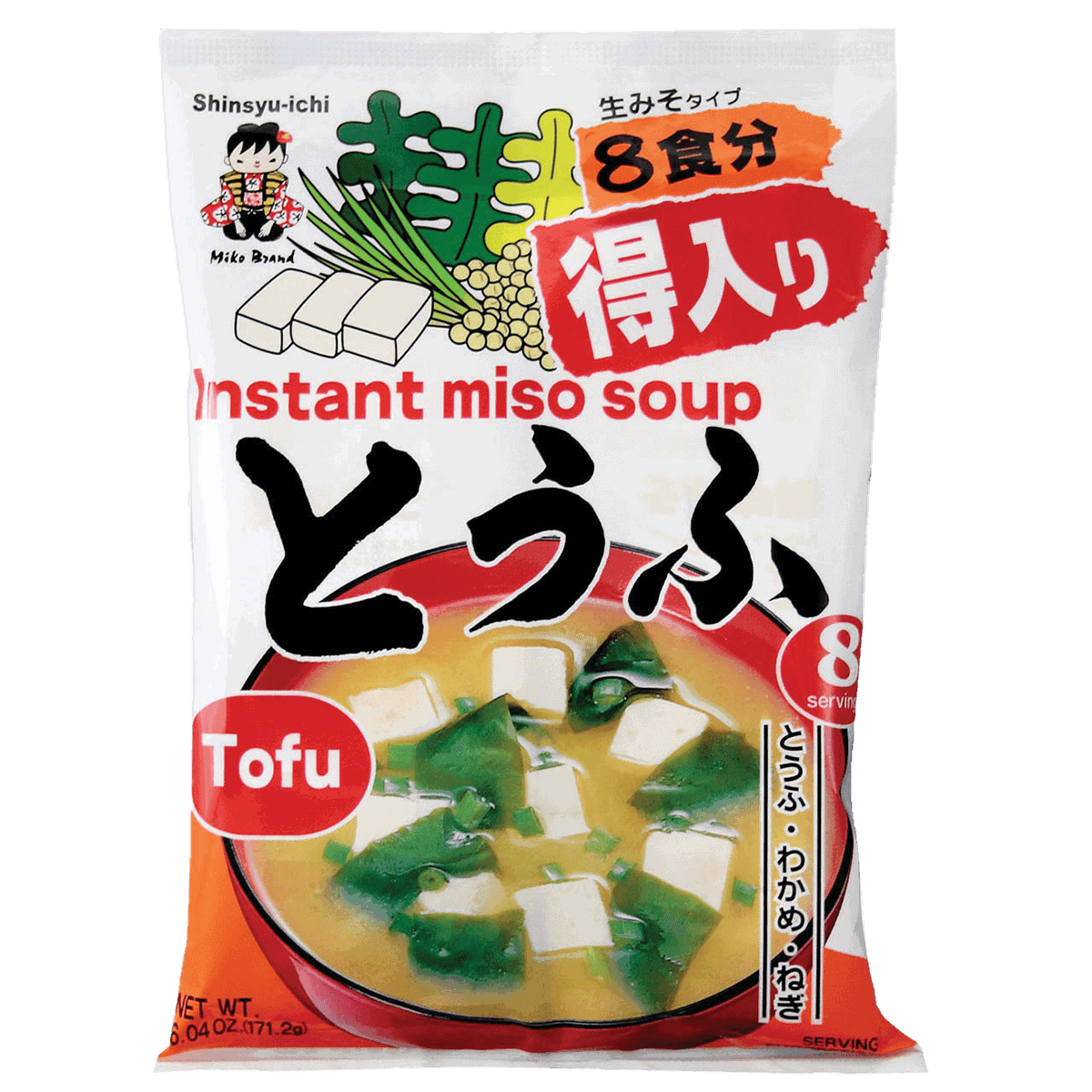 Miko instant miso soup tofu 8p 151g