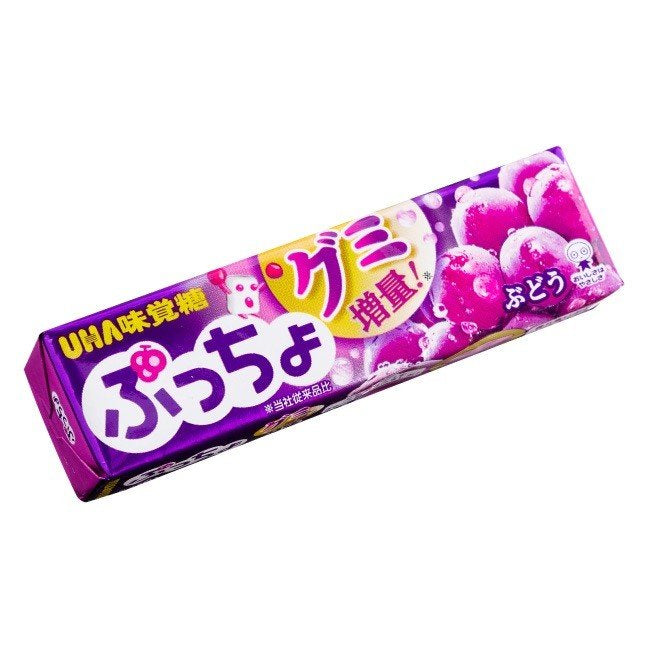 Mikakuto puccho soft candy stick grape 10p 50g / pehmeä karkki rypäle
